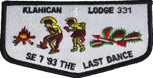 OA Lodge 331 Klahican S27 SE-7 /'93 THE LAST DANCE 1946 1991/" 45th A10171
