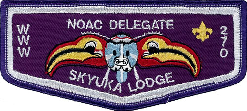 Boy Scout OA 270 Skyuka Lodge 2020 NOAC Fundraiser Flap 