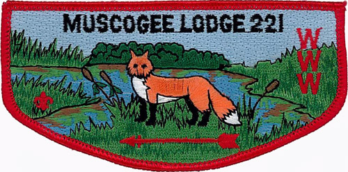 OA Lodge 221 Muscogee S8b Flap Indian Waters Council SMV516 