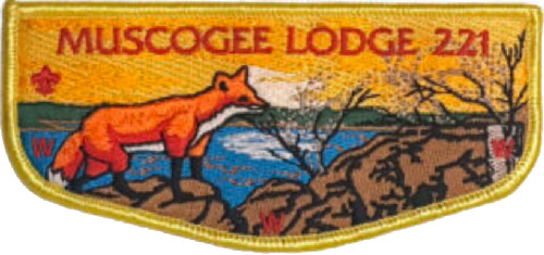 OA Muscogee Lodge 221 Flap GRN Bdr Indian Waters Columbia SC ZIG995